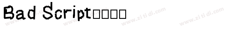 Bad Script字体转换